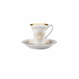 Набор чашек для эспрессо с блюдцами Versace Rosenthal Медуза Гала 90 мл, п/к