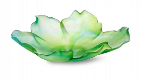 Чаша декоративная Decor de Table Pate de Verre Cristal Мак 18 см, хрустальное тесто