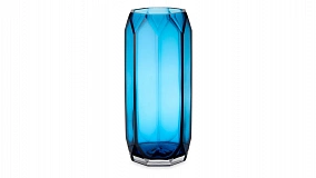 Ваза Decor de table Дальян 32 см, стекло, синяя