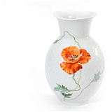 Ваза Meissen 20,5 см Игра волн, рельеф, маки