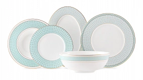 Сервиз столовый Decor de table Бирюза на 6 персон 20 предметов, фарфор костяной, п/к