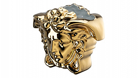 Ваза Rosenthal Versace Медуза Гранде 21см, золотая