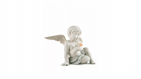 Фигурка Lladro Ангел и бабочка 20х26 см, фарфор