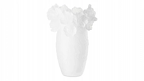 Ваза Decor de table Анемон 20 см, хрусталь, белая, п/к