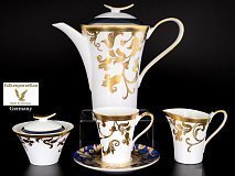 Чайный сервиз на 6 персон Tosca Blueshade Gold