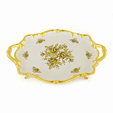 Поднос Fiori Gold 46*32*h10см