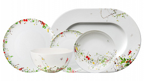 Столовый сервиз на 6 персон Rosenthal "Дикие цветы", 20 предметов