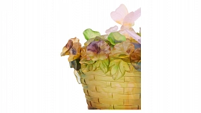 Конфетница Decor de Table Pate de Verre Cristal Утренняя Заря 17 см