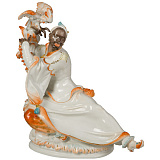 Фигурка Meissen 21см Мавр с какаду (Пауль Шойрих, 1922г.)