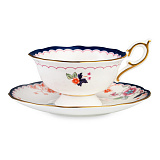 Чашка чайная с блюдцем Wedgwood Wonderlust Цветущий жасмин 140 мл, фарфор, п/к