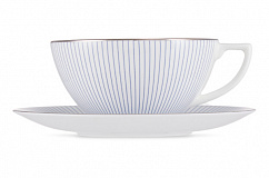 Чашка чайная с блюдцем Wedgewood Джаспер Конран Полоска, фарфор